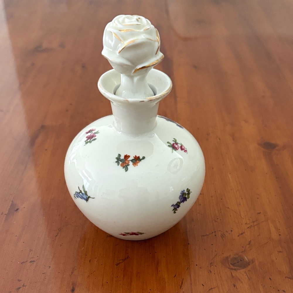 Vintage Porcelain Perfume/Oil Bottle